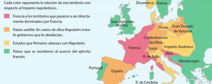 Mapa del Imperio napoleónico